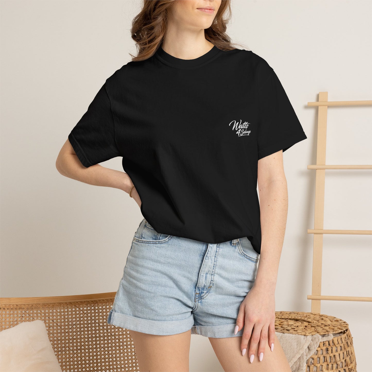 Watts4salvage medium weight T shirt