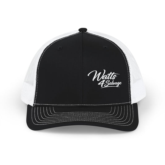 Watts4salvage Embroidered Trucker Snapback Cap