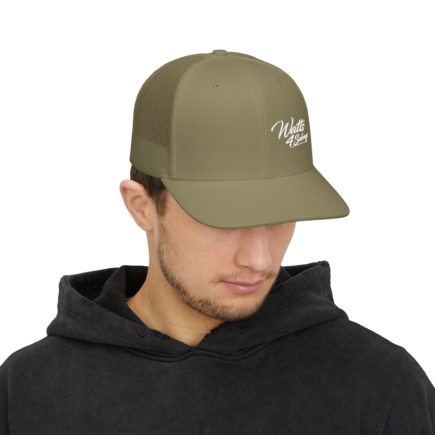 Watts4salvage Embroidered Trucker Snapback Cap