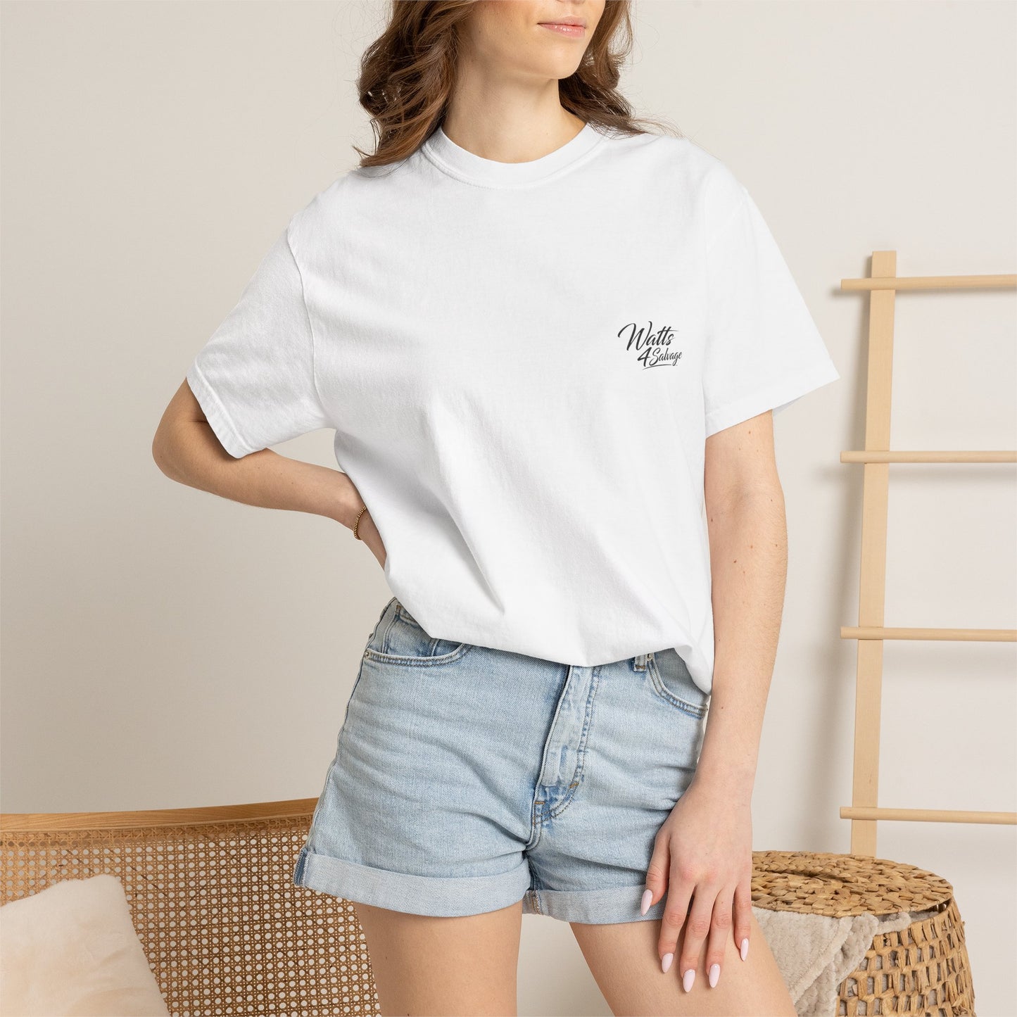 Watts4salvage medium weight T shirt