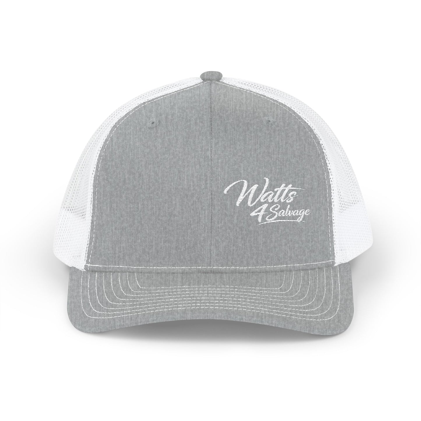 Watts4salvage Embroidered Trucker Snapback Cap