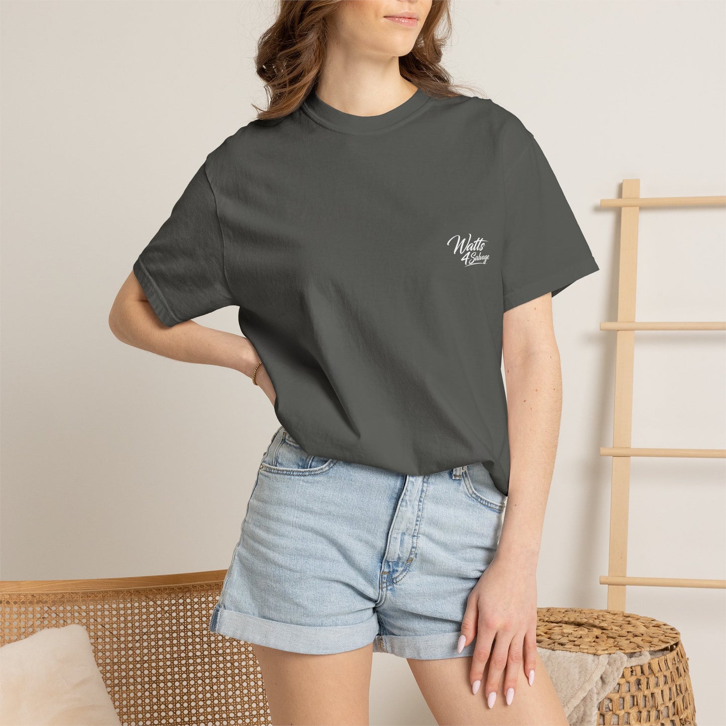 Watts4salvage medium weight T shirt