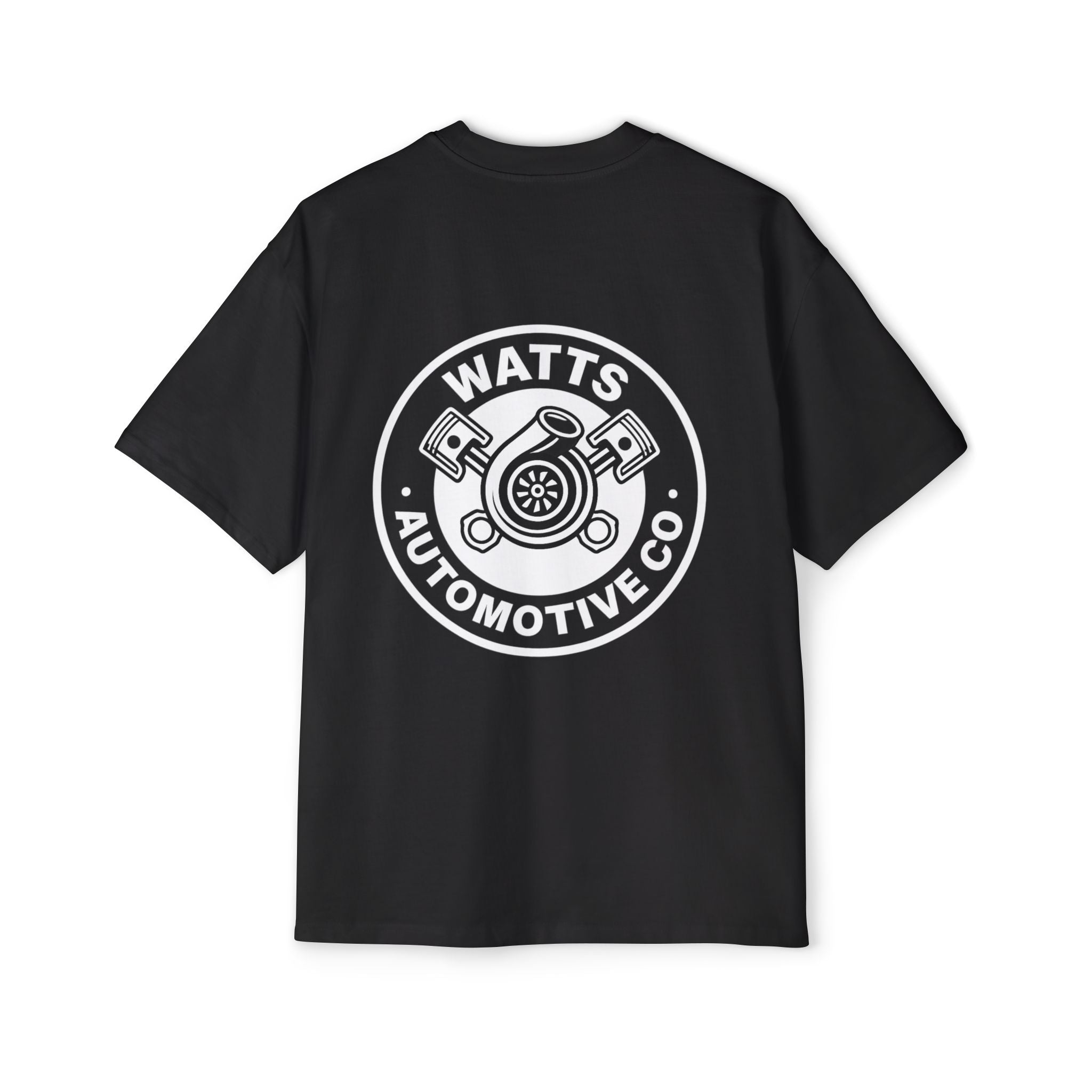 Men's Oversized Automotive Tee - Watts Automotive Co. Graphic T-Shirt