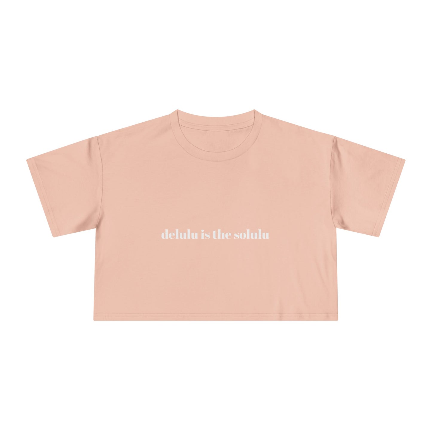 Delulu Is The Solulu Women's Crop Tee