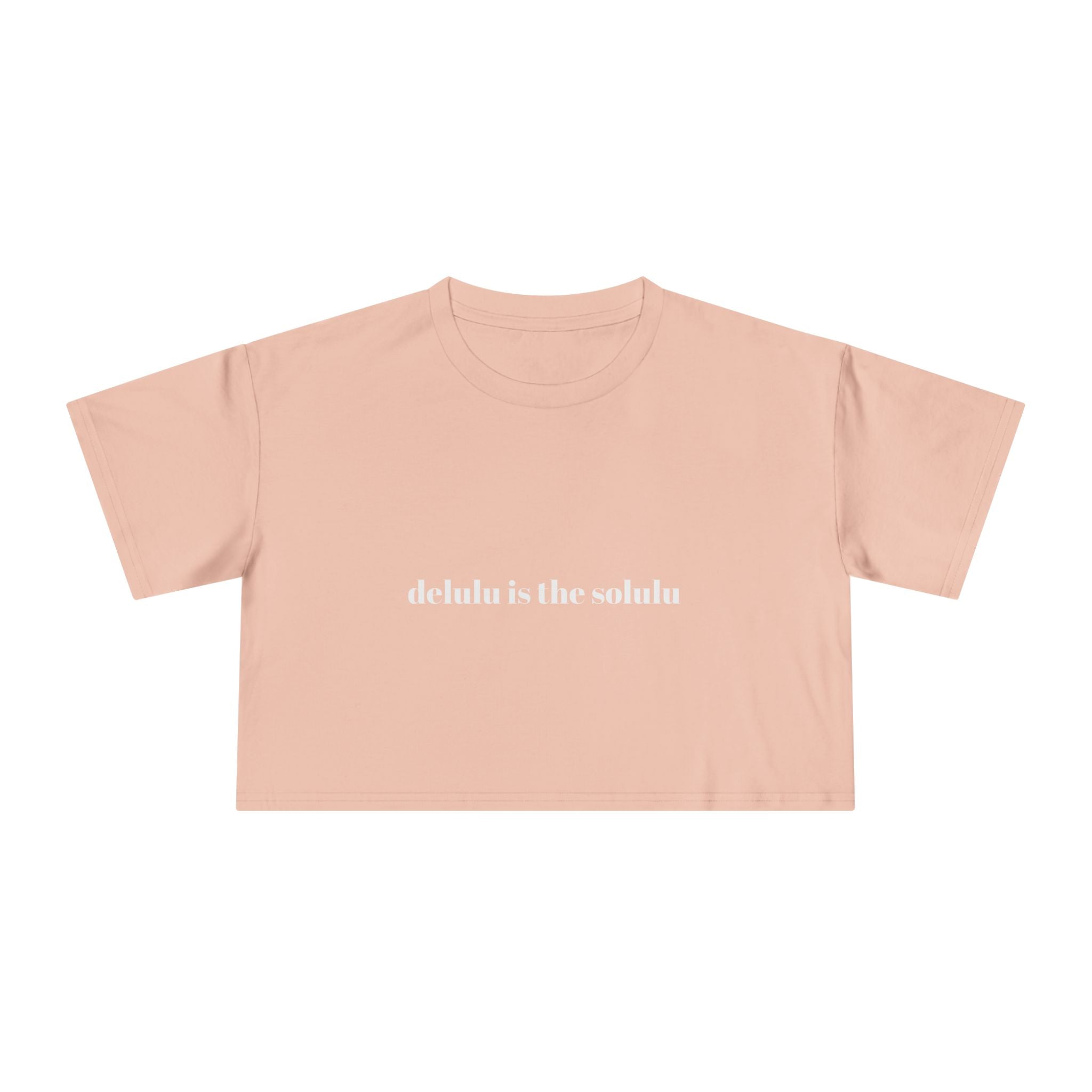 Delulu Is The Solulu Women's Crop Tee