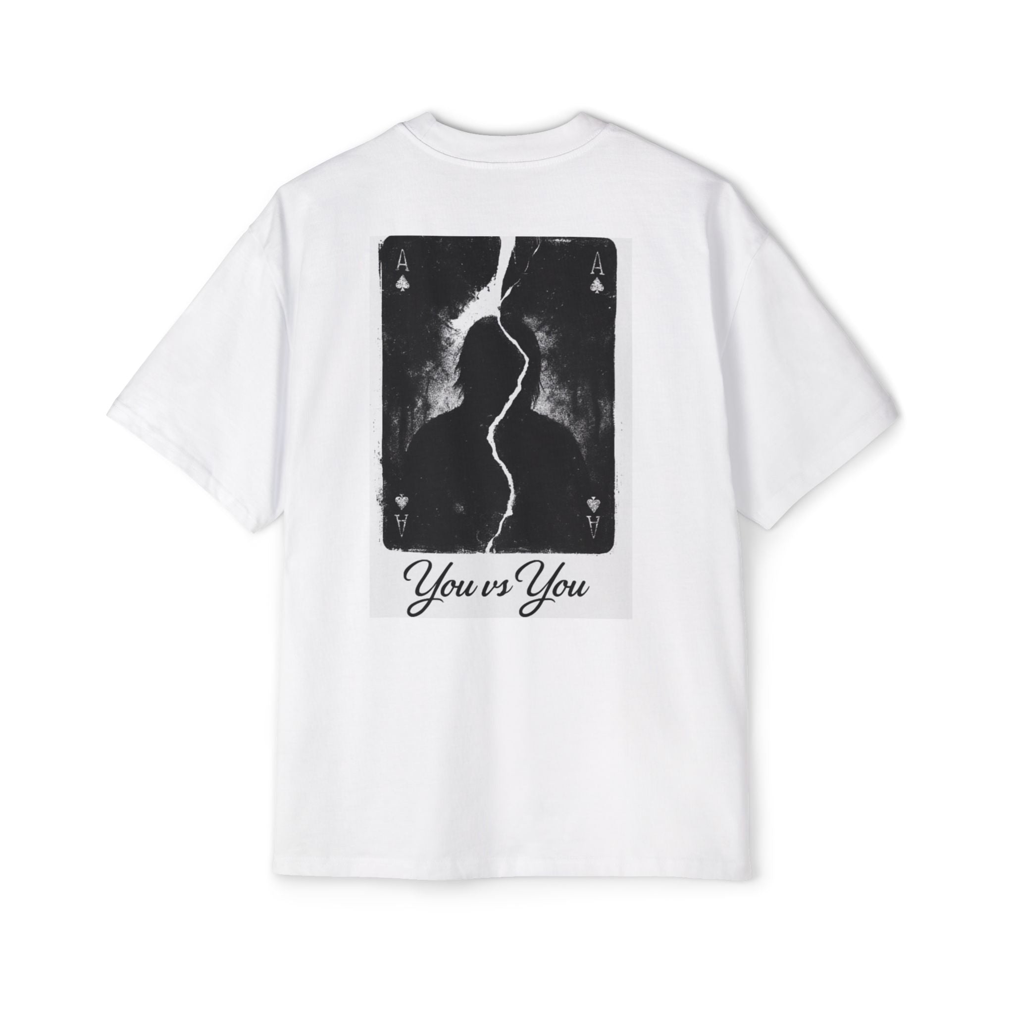 Men's Oversized Graphic Tee - 'You vs You' Motivational Shirt, Casual Wear, Streetwear, Gift for Men, Weekend Style, Trendy Apparel