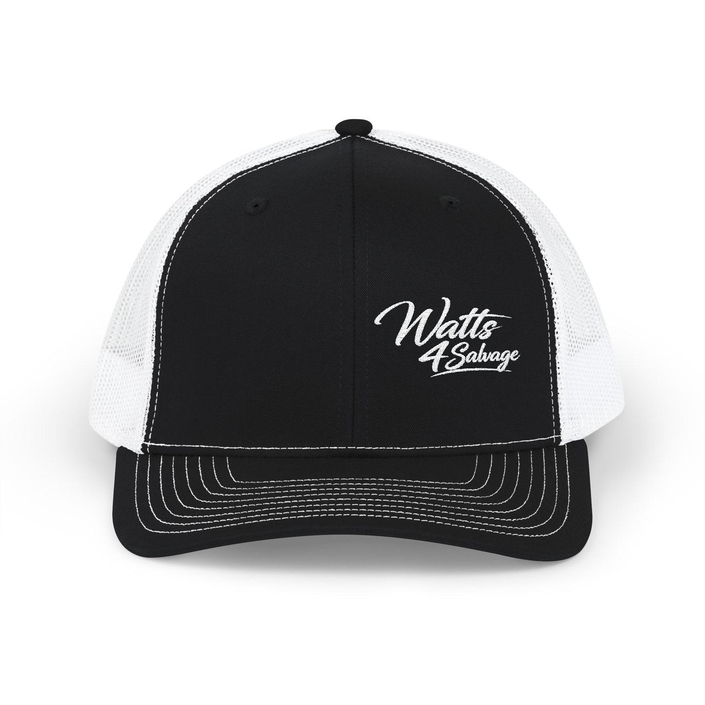 Watts4salvage Embroidered Trucker Snapback Cap