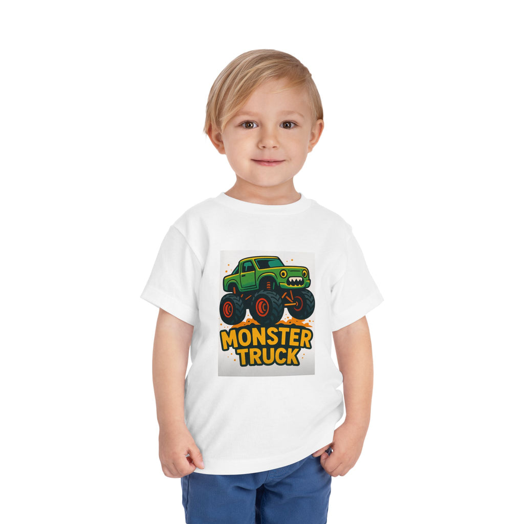 Monster Truck Toddler Tee, Fun Kids Shirt, Birthday Gift, Party Outfits, Summer Wear, Playtime Apparel