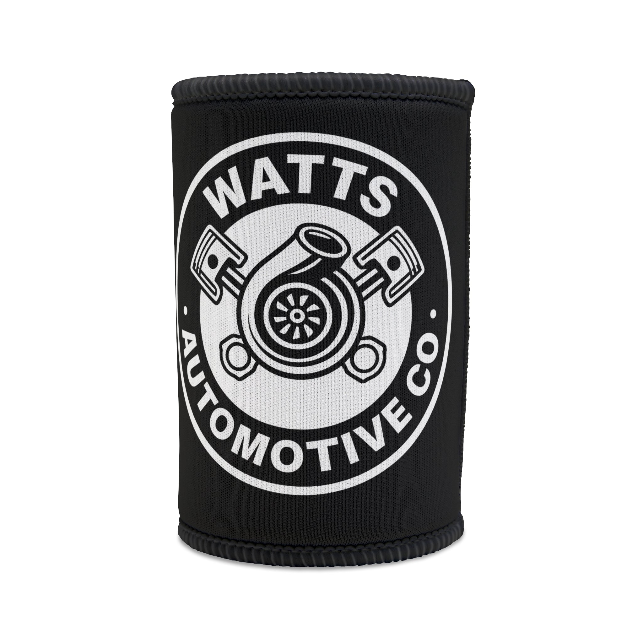 Watts Automotive Co. Stubby Cooler - Perfect for Car Enthusiasts and Outdoor Events