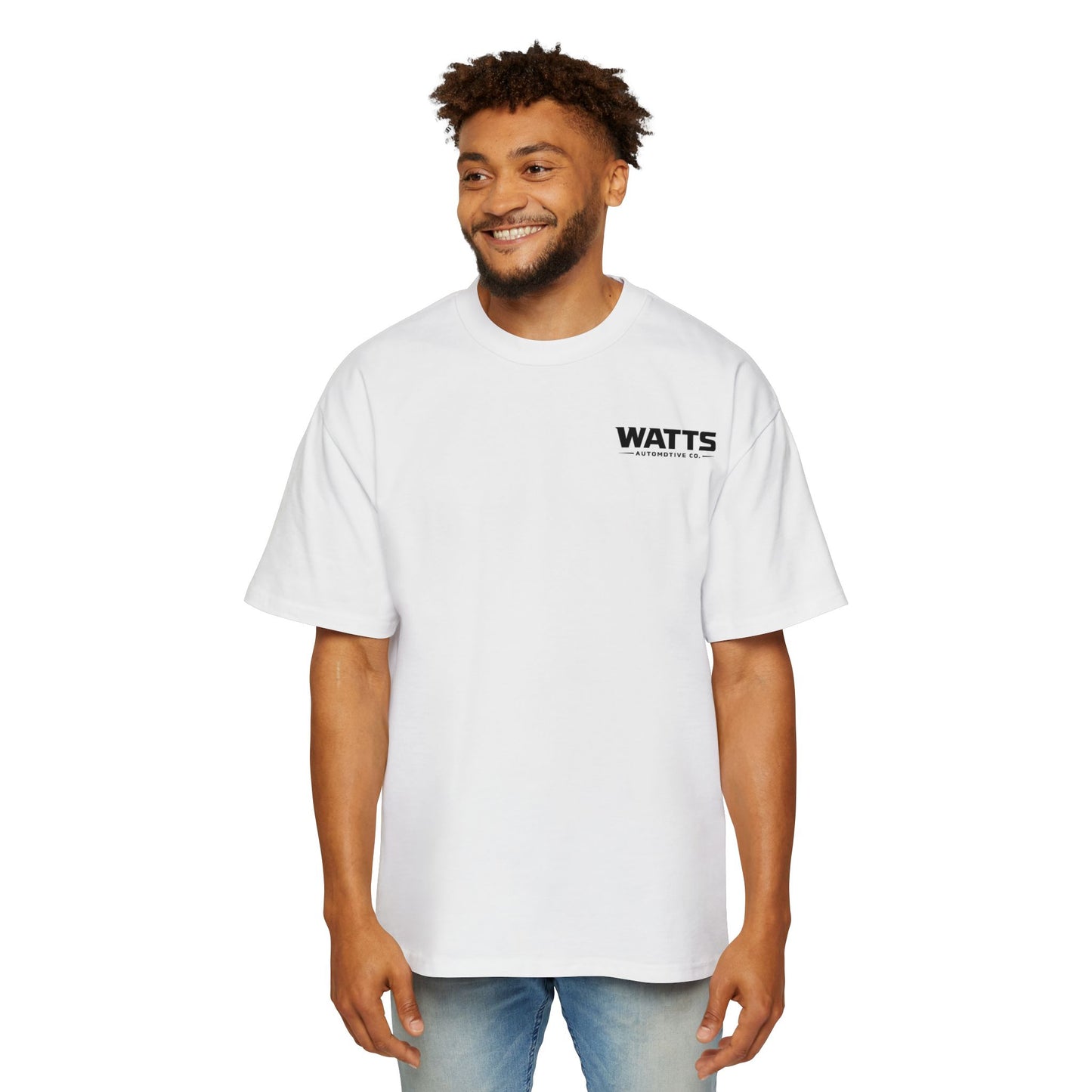 Watts Automotive Co Mens Heavy Oversized T-Shirt