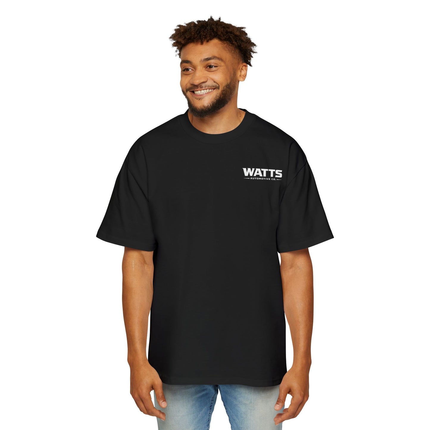 Watts Automotive Co Mens Heavy Oversized T-Shirt