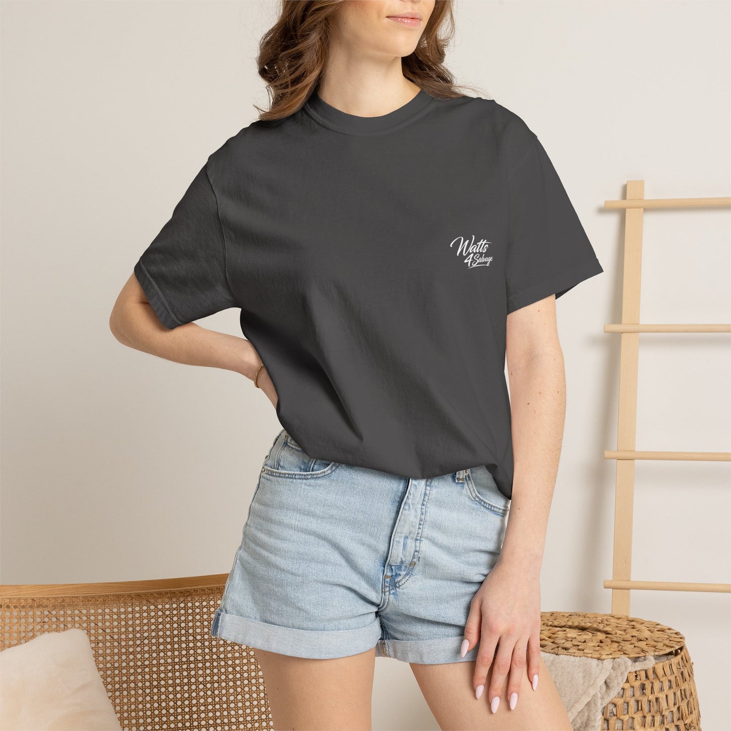Watts4salvage medium weight T shirt