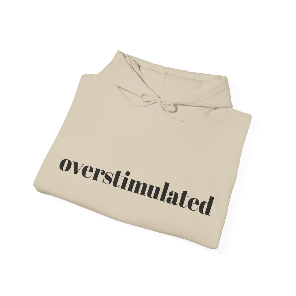 Overstimulated Unisex Heavy Blend Hoodie - Cozy Sweatshirt for Relaxation, Gift for Mental Health Awareness, Chill Days, Streetwear, [...]