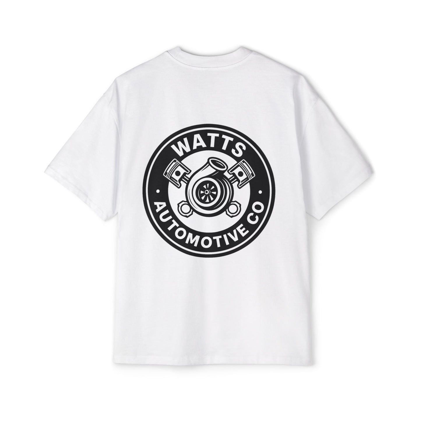Watts Automotive Co Mens Heavy Oversized T-Shirt