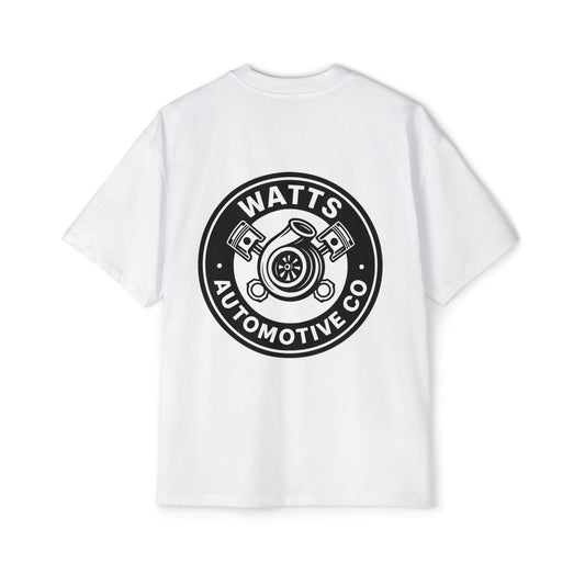 Watts Automotive Co Mens Heavy Oversized T-Shirt