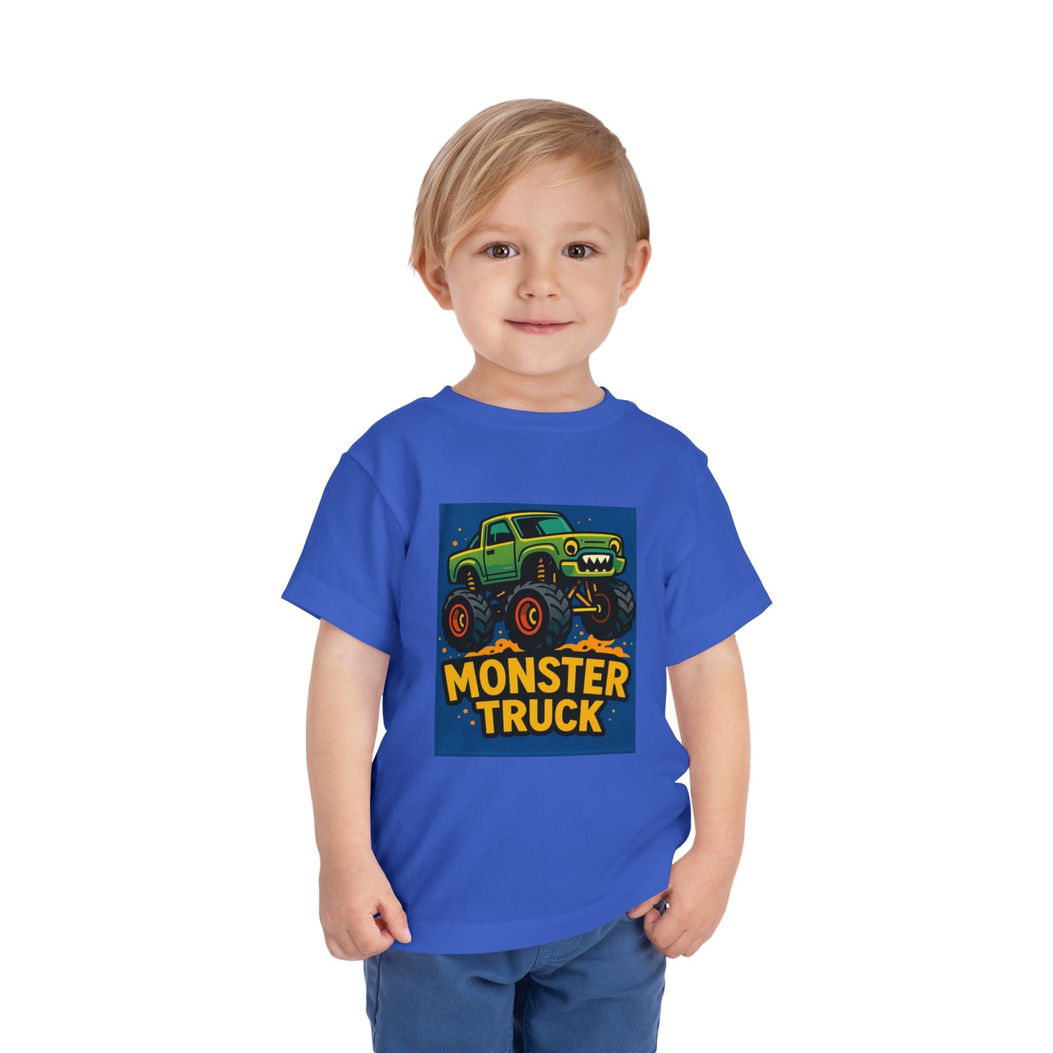 Monster Truck Toddler Tee, Fun Kids Shirt, Birthday Gift, Party Outfits, Summer Wear, Playtime Apparel