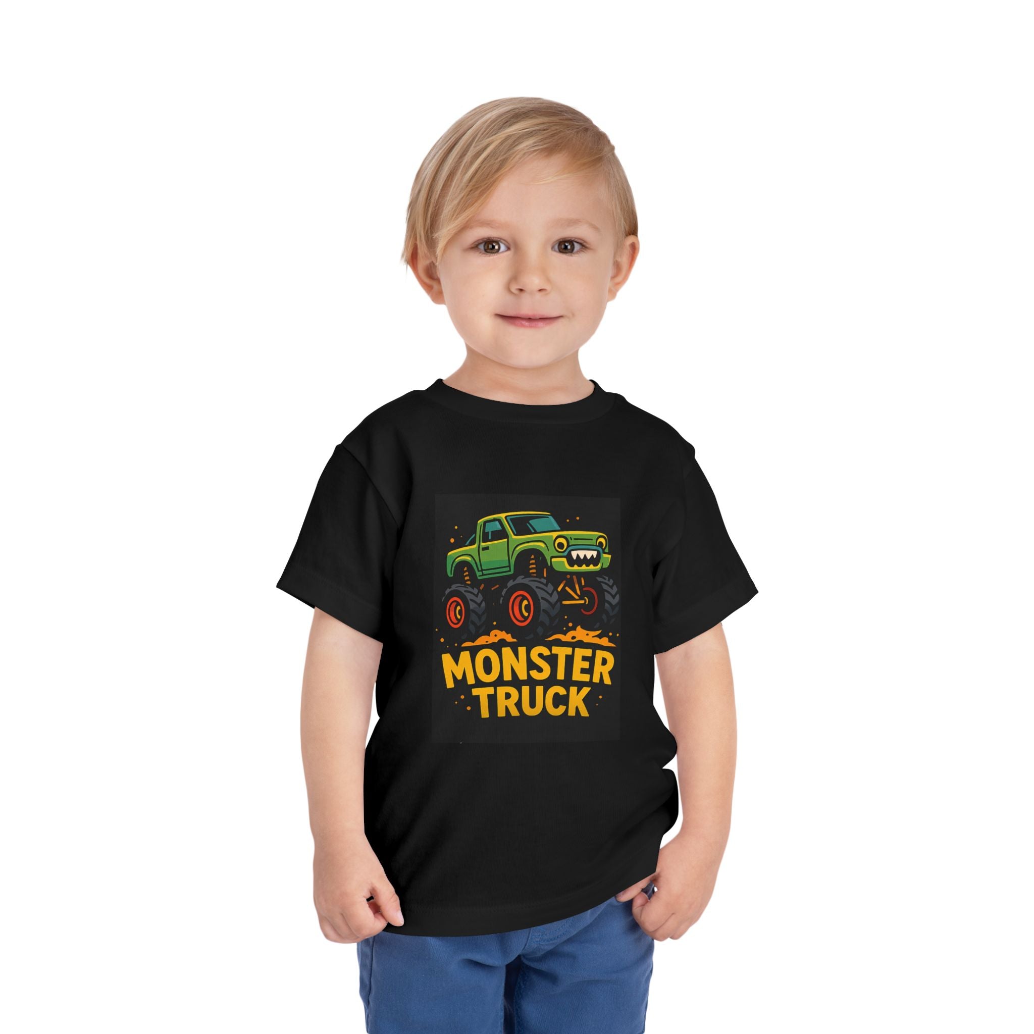 Monster Truck Toddler Tee, Fun Kids Shirt, Birthday Gift, Party Outfits, Summer Wear, Playtime Apparel