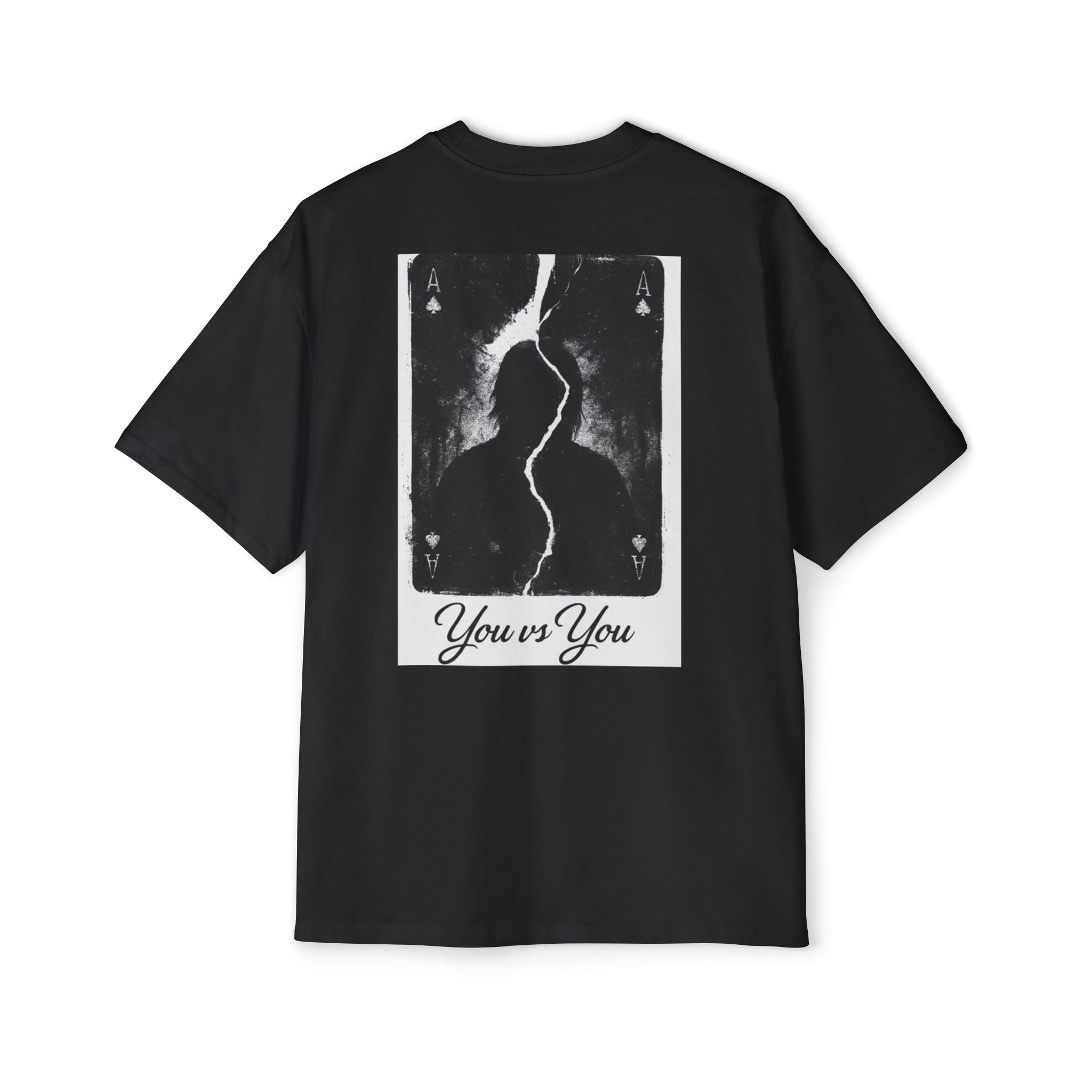 Men's Oversized Graphic Tee - 'You vs You' Motivational Shirt, Casual Wear, Streetwear, Gift for Men, Weekend Style, Trendy Apparel