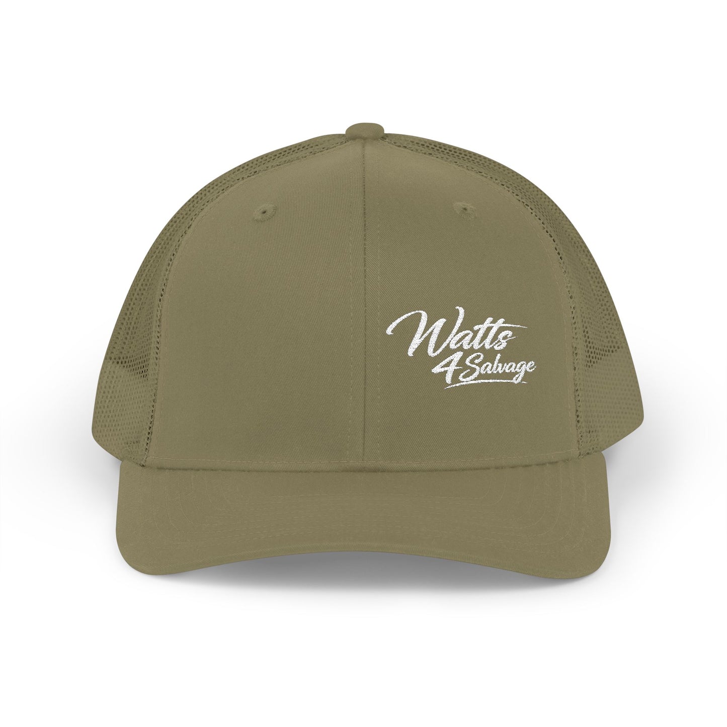 Watts4salvage Embroidered Trucker Snapback Cap