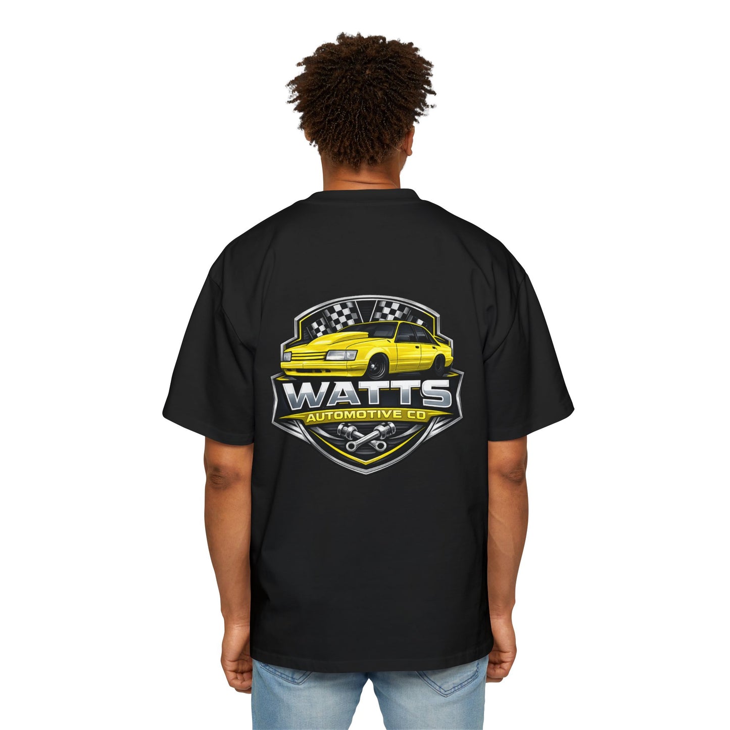 Watts automotive - Men’s Heavy Oversized T-Shirt