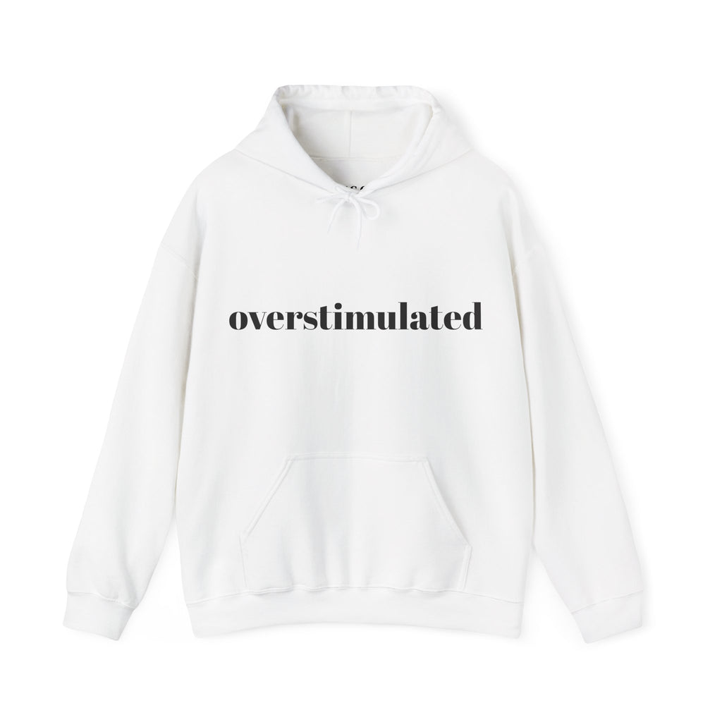 Overstimulated Unisex Heavy Blend Hoodie - Cozy Sweatshirt for Relaxation, Gift for Mental Health Awareness, Chill Days, Streetwear, [...]