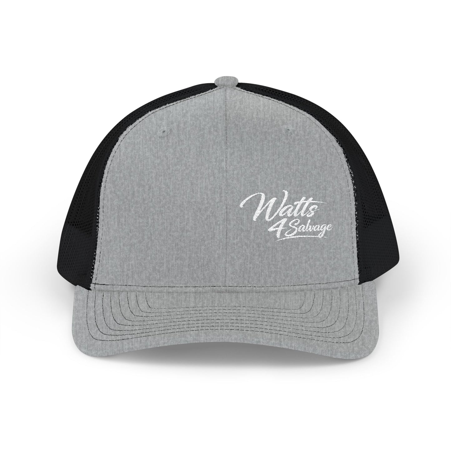 Watts4salvage Embroidered Trucker Snapback Cap