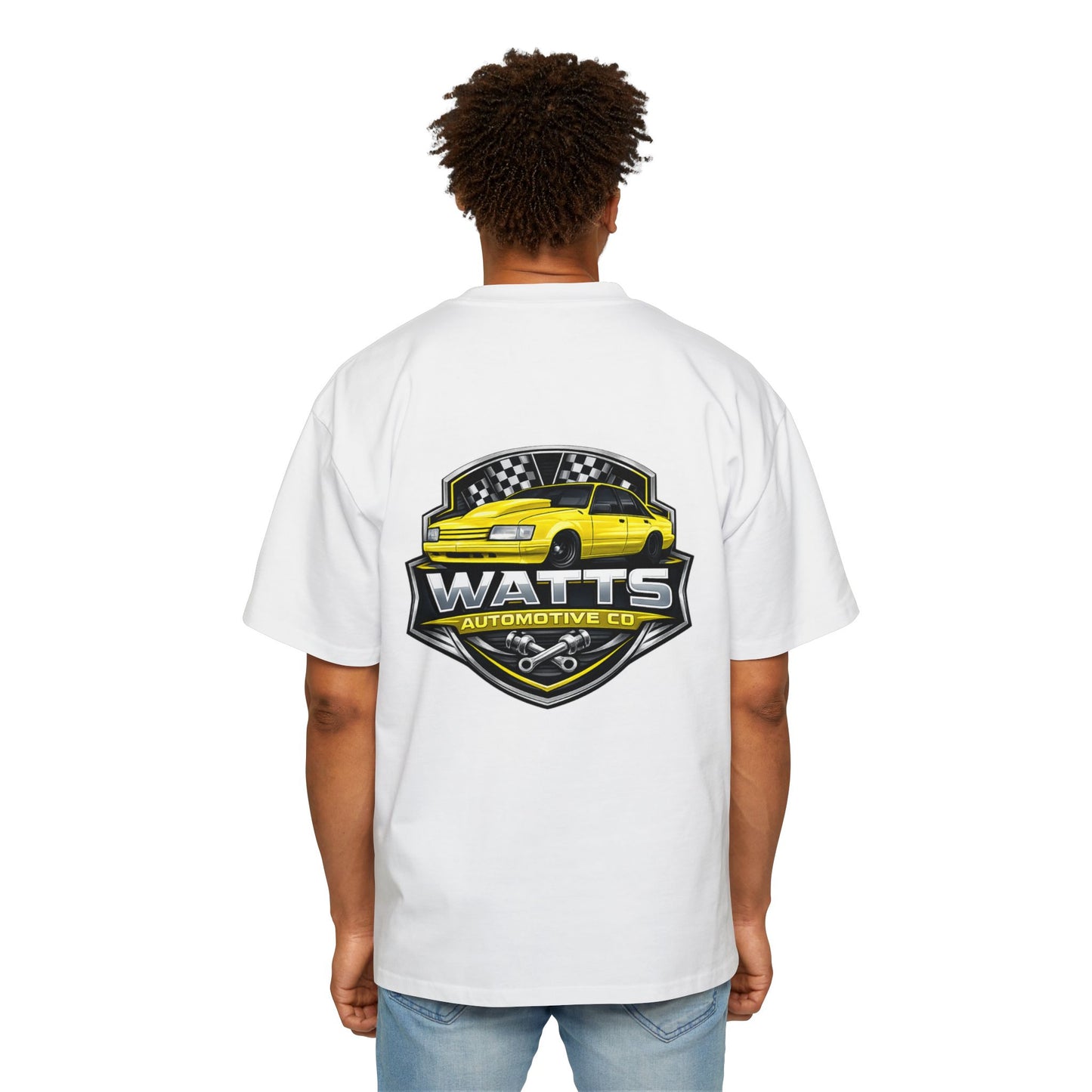 Watts automotive - Men’s Heavy Oversized T-Shirt