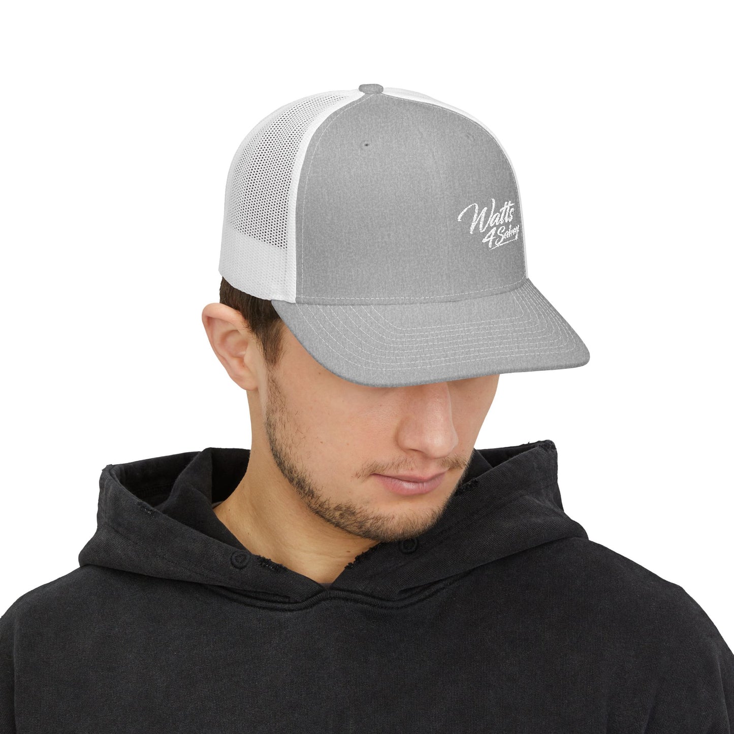 Watts4salvage Embroidered Trucker Snapback Cap