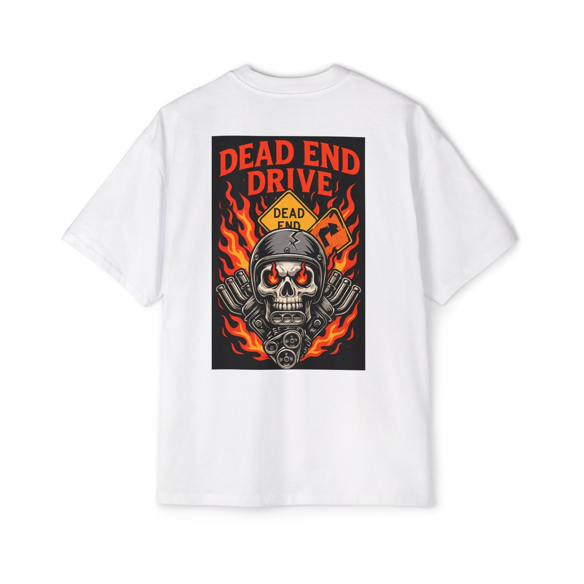 Men's Oversized Graphic Tee, Casual Streetwear, Skull Tee, Vintage Style Shirt, Perfect for Bikers, Festival Outfit