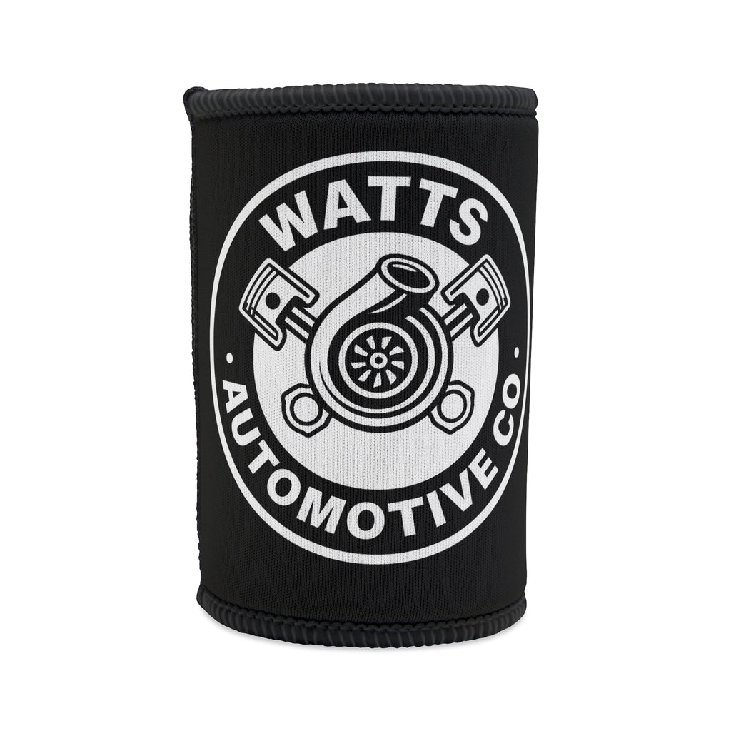 Watts Automotive Co. Stubby Cooler - Perfect for Car Enthusiasts and Outdoor Events