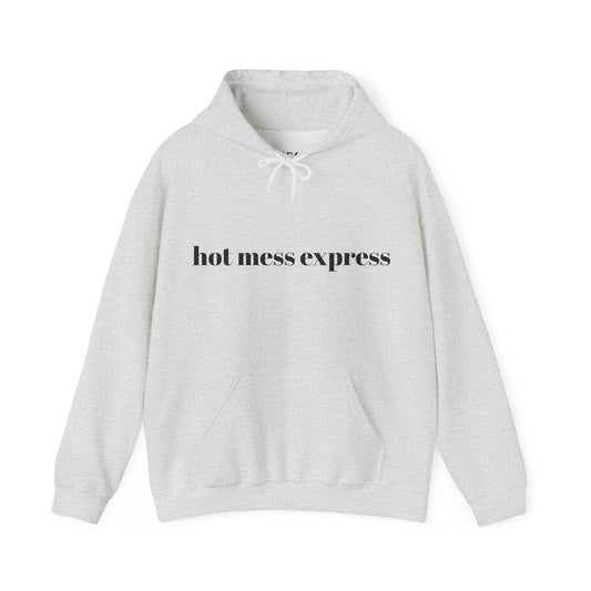 Hot Mess Express Hoodie - Perfect for Cozy Days, Gifts, and Celebrations, Unisex Pullover Sweatshirt, Casual Fashion, Everyday Comfort
